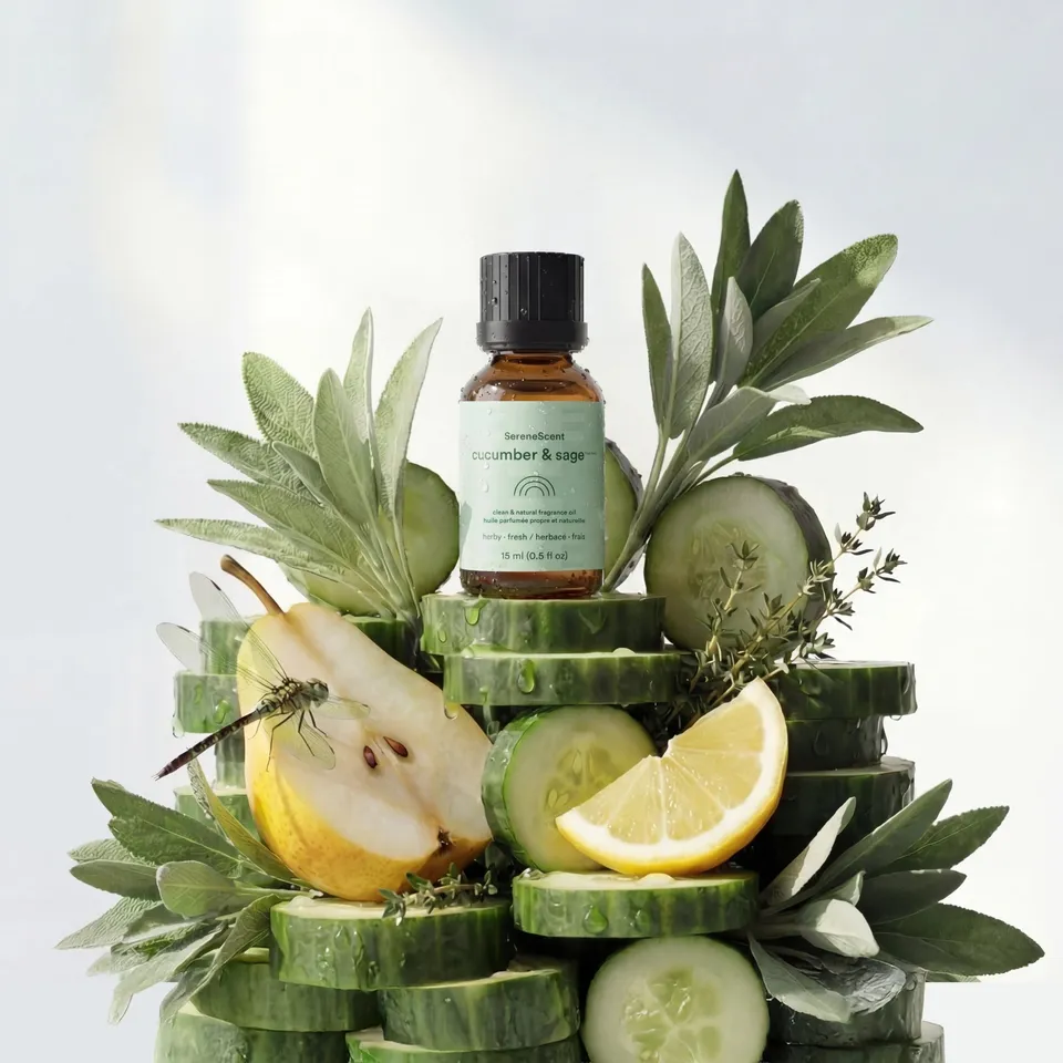 homedics-serenescent-cucumber-sage-essential-oil-blend-15ml image 1