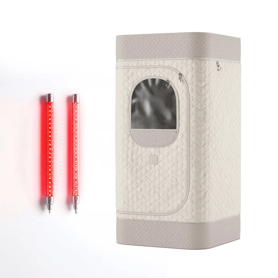 homedics-premium-steam-sauna-dual-red-light-wands-complete-recovery-system image 1