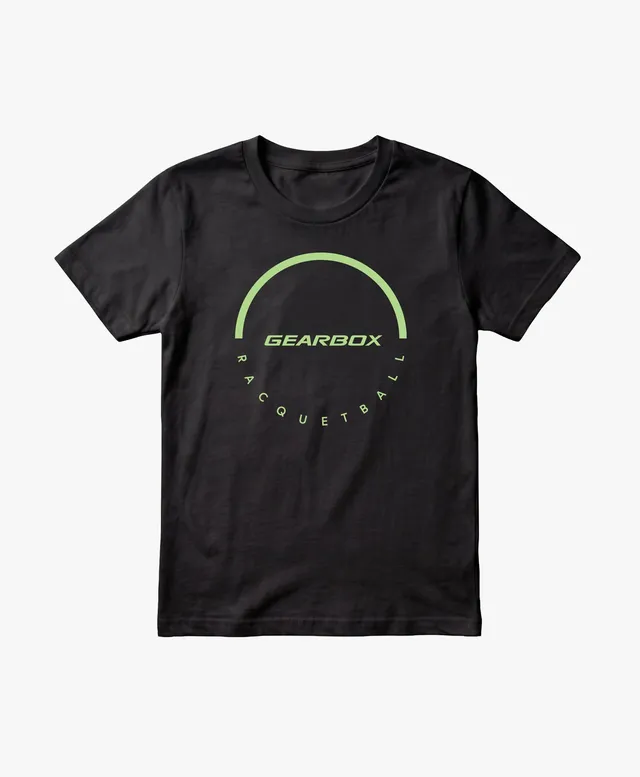 gearbox-dome-men-s-cotton-tee-black-racquetball-lifestyle-apparel image 1