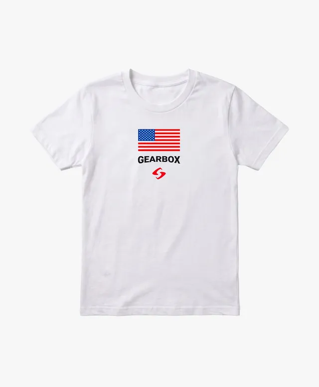 gearbox-america-men-s-cotton-tee-white image 1