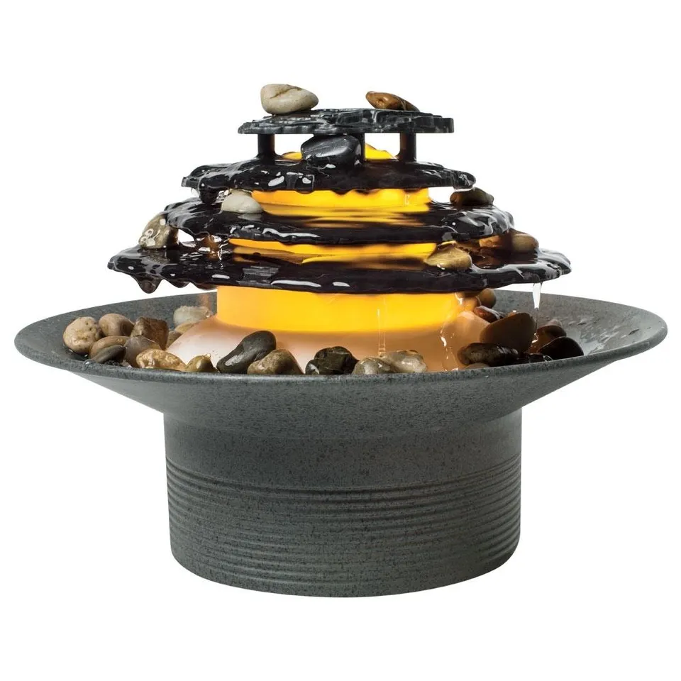 homedics-mirra-zen-gray-tabletop-relaxation-fountain image 1