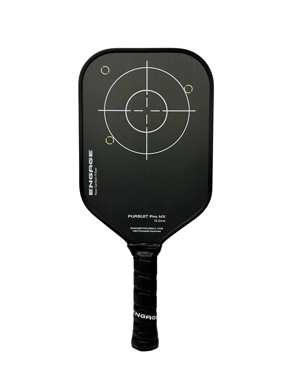 engage-pursuit-pro-mx-15-2-pickleball-paddle-raw-carbon-fiber-control-pro-black- image 1