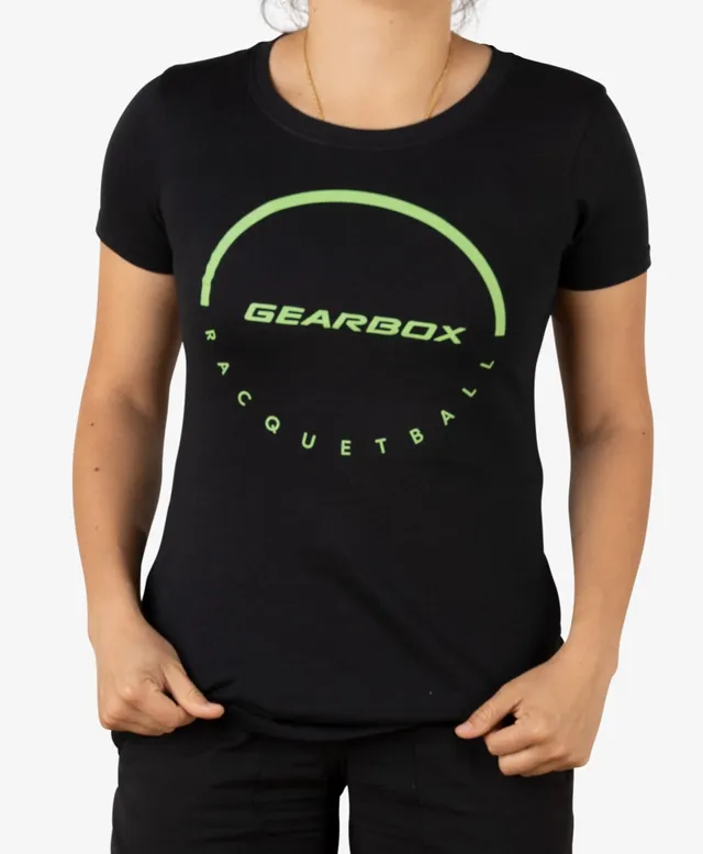 gearbox-dome-racquetball-women-s-cotton-tee-black image 1