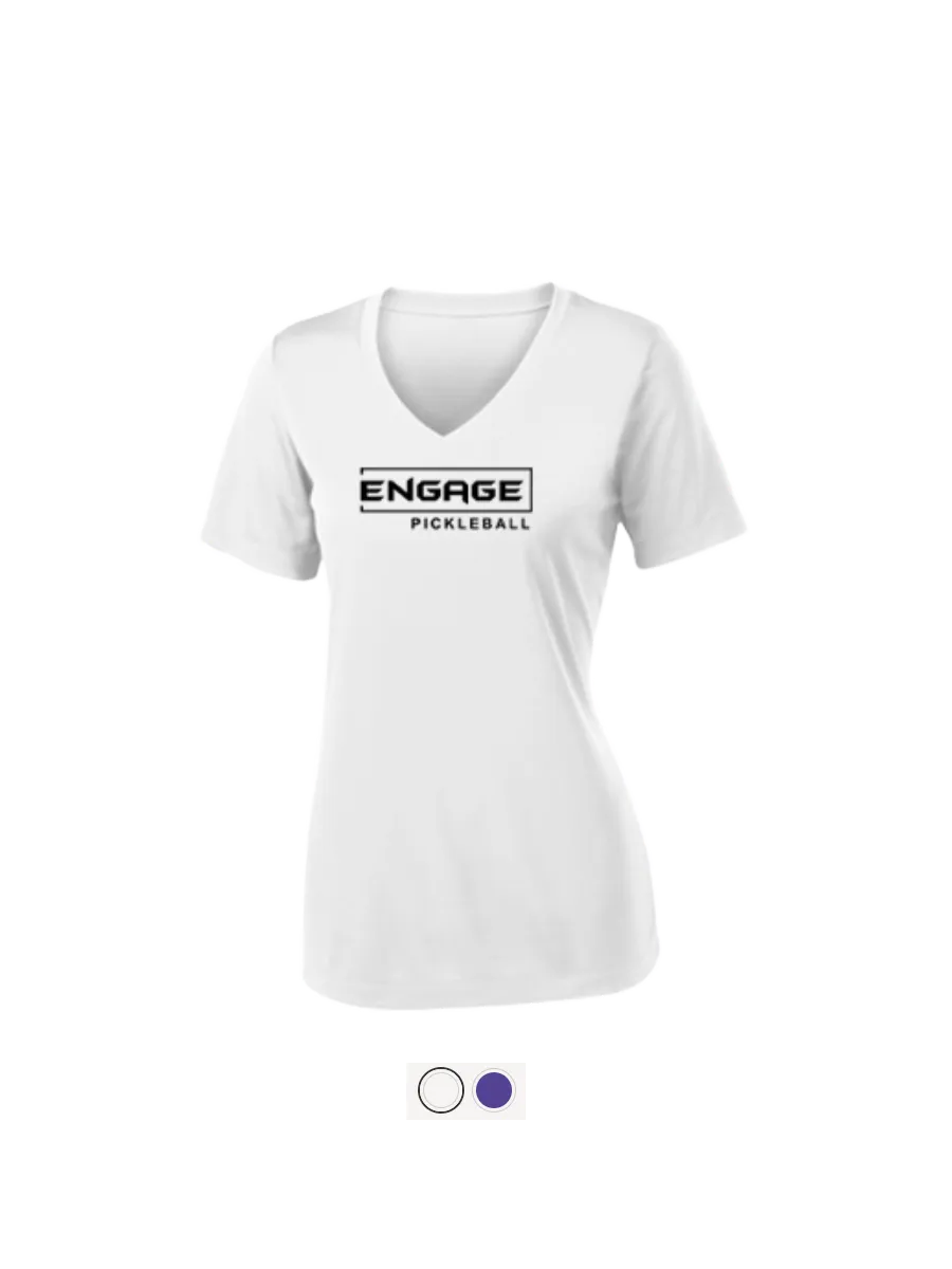 engage-women-s-victory-turnstyle-sport-v-neck-moisture-wicking-polyester-tee image 1
