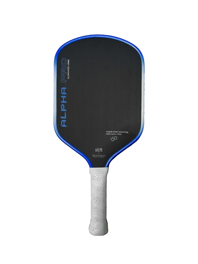 engage-pursuit-alpha-pro-14mm-pickleball-paddle-raw-carbon-fiber-elongated-speed image 1