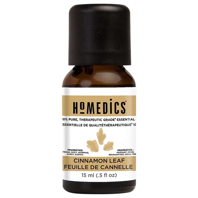 homedics-cinnamon-leaf-essential-oil-15-ml-spicy-sweet-aromatherapy image 1
