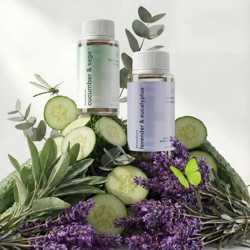 homedics-the-clarity-kit-essential-oil-duo-cucumber-sage-lavender-eucalyptus image 1