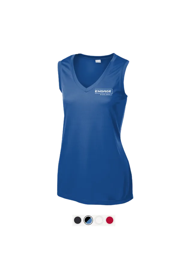engage-women-s-victory-sleeveless-v-neck-moisture-wicking-performance-top image 1