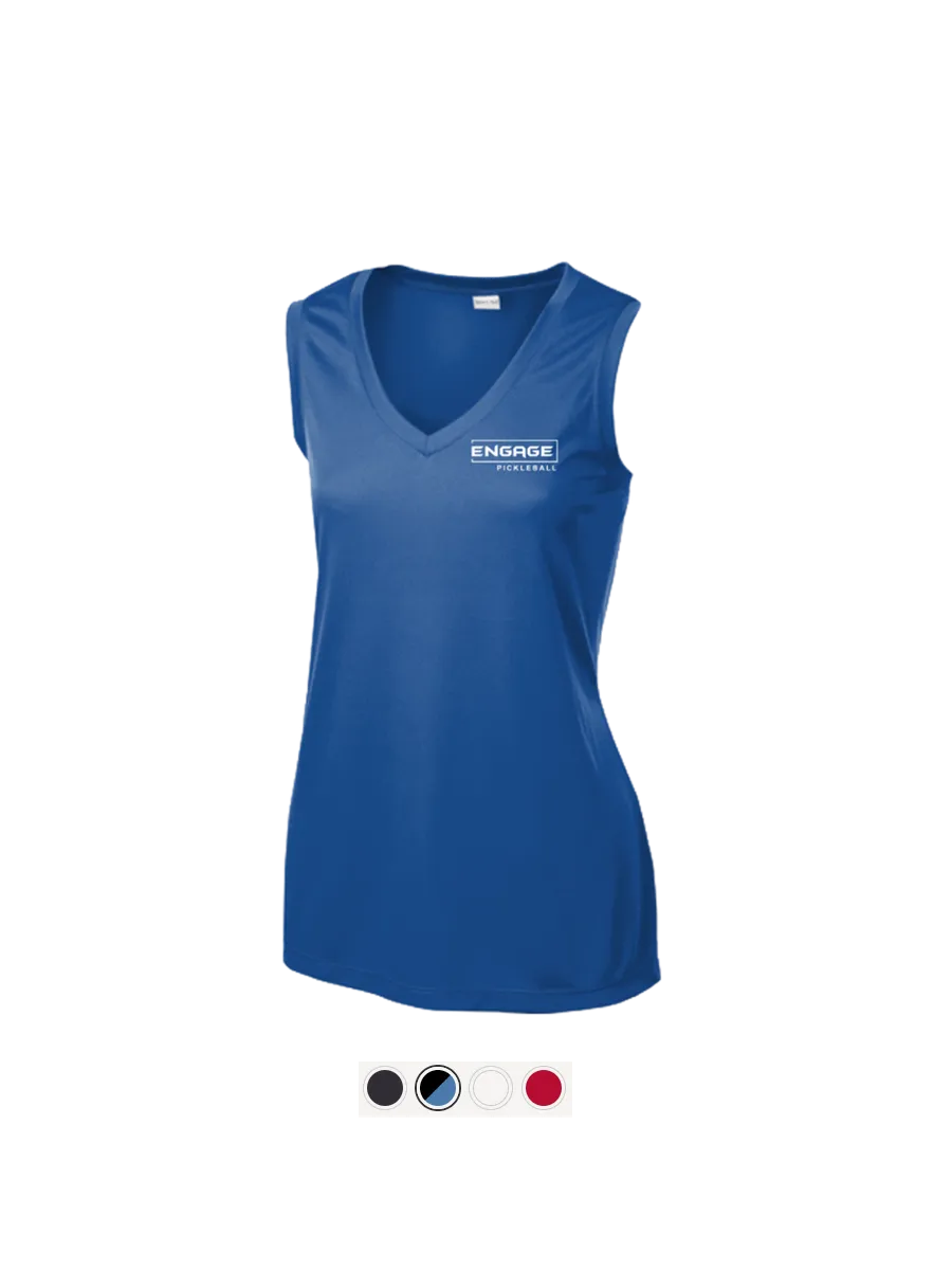 engage-women-s-victory-sleeveless-v-neck-moisture-wicking-performance-top image 1