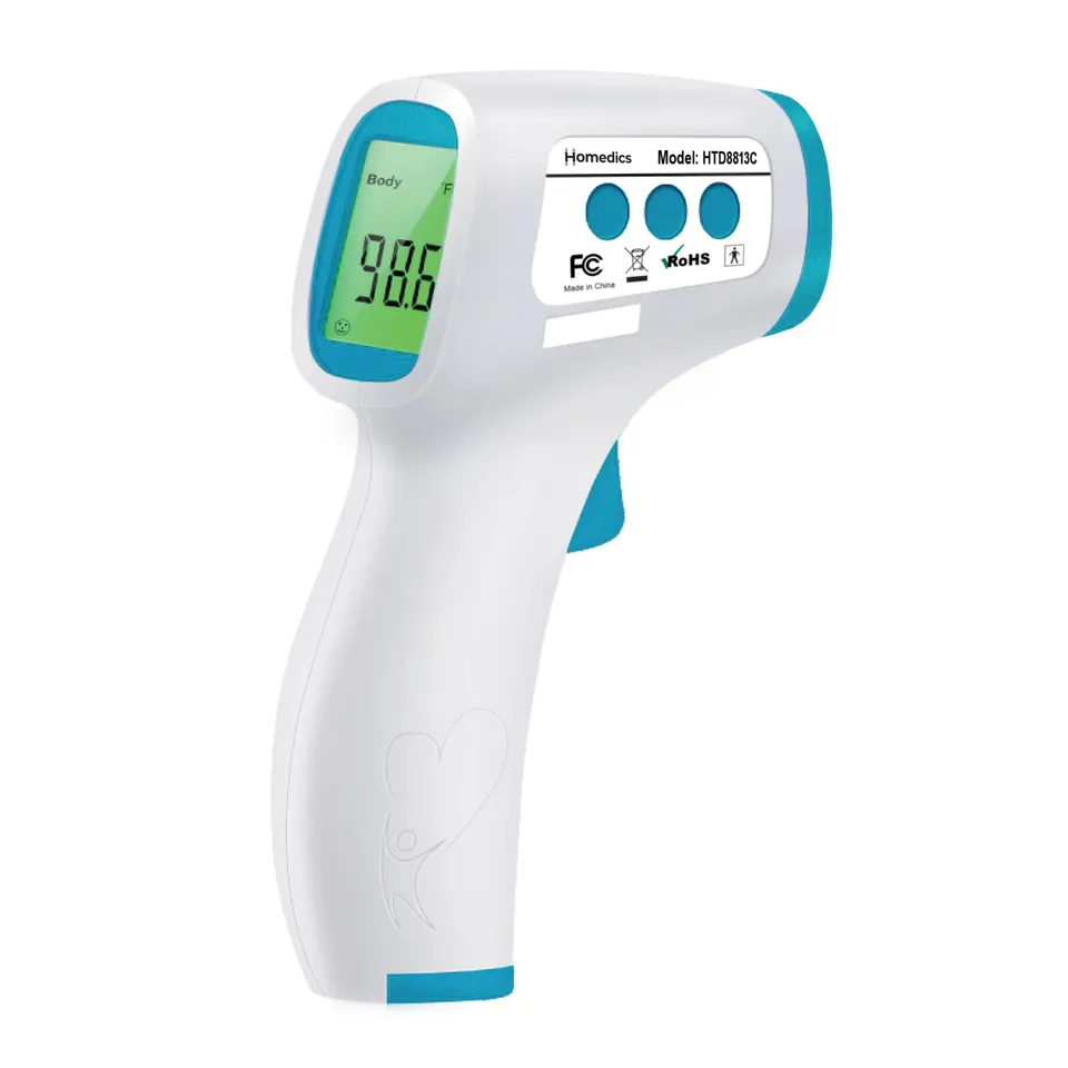 homedics-non-contact-infrared-body-thermometer-large-display-with-color-indicati image 1