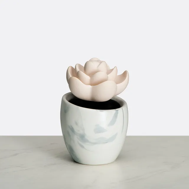 homedics-ellia-lotus-leaf-porcelain-aroma-diffuser-no-water-no-electricity-inclu image 1