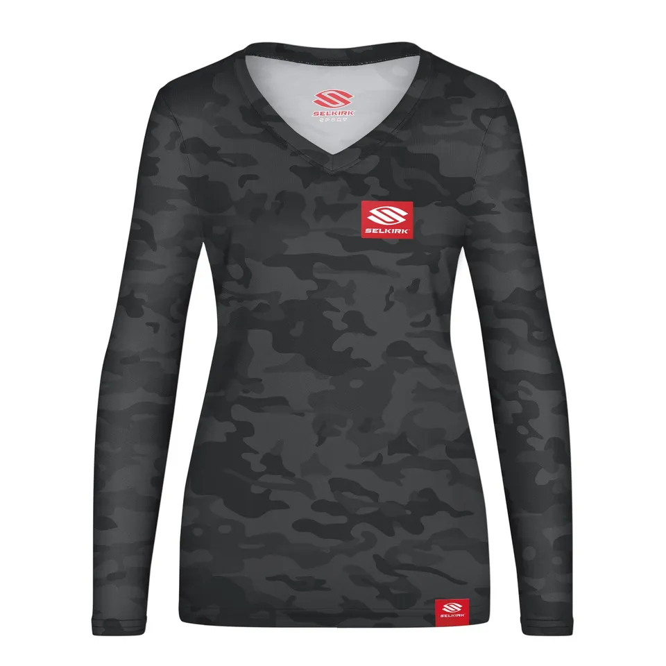 selkirk-sport-women-s-red-label-long-sleeve-v-neck-stretch-wik-technology image 1