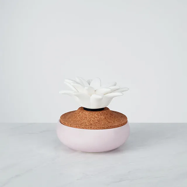 homedics-ellia-lazy-daisy-porcelain-aroma-diffuser-ceramic-base-wick-operated-up image 1