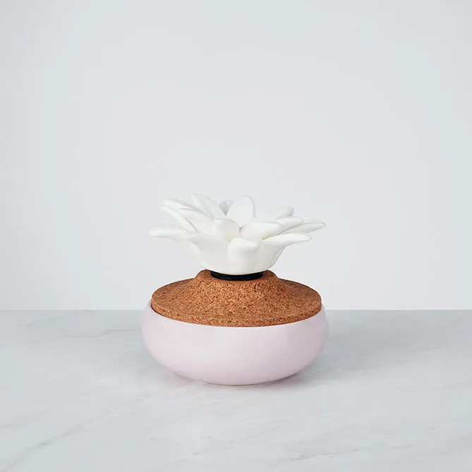 homedics-ellia-lazy-daisy-porcelain-aroma-diffuser-ceramic-base-wick-operated-up image 1