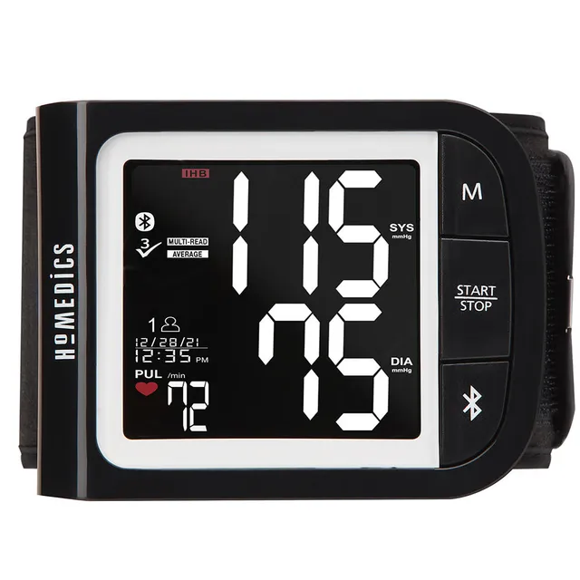 homedics-premium-wrist-blood-pressure-monitor-with-attached-wrist-cuff-smart-mea image 1