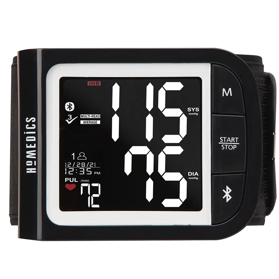 homedics-premium-wrist-blood-pressure-monitor-with-attached-wrist-cuff-smart-mea image 1
