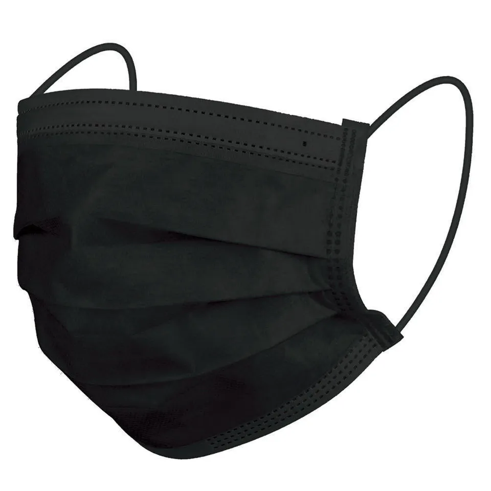 homedics-healthcare-diagnostics-black-small-ear-loop-face-masks-50-count image 1