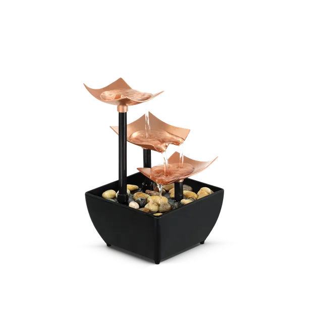 homedics-relaxation-fountain-3-tier-tabletop-water-fountain-with-quiet-pump-and- image 1