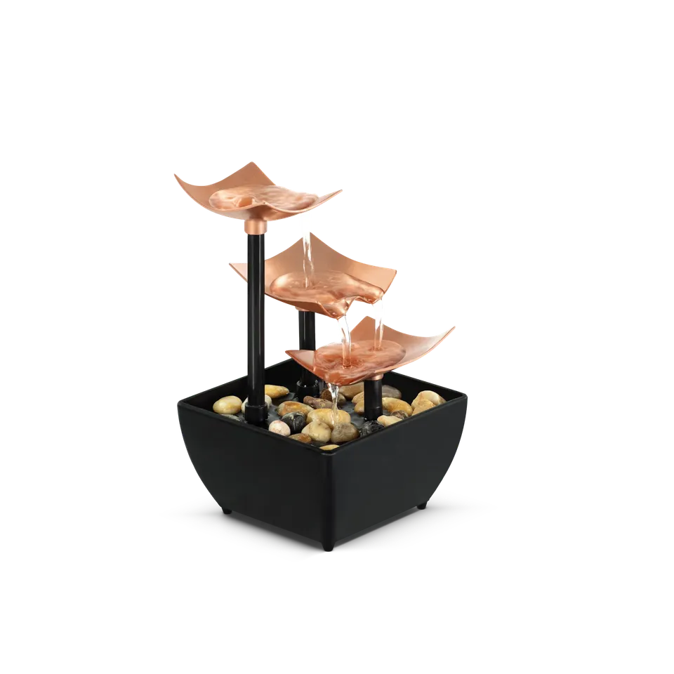 homedics-relaxation-fountain-3-tier-tabletop-water-fountain-with-quiet-pump-and- image 1