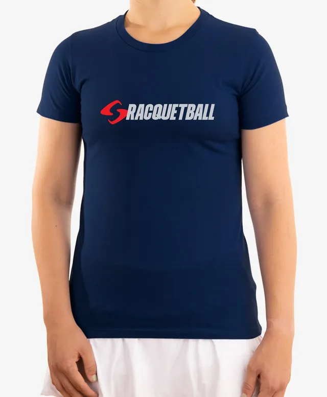 gearbox-women-s-cotton-tee-navy-racquetball-lifestyle-apparel image 1