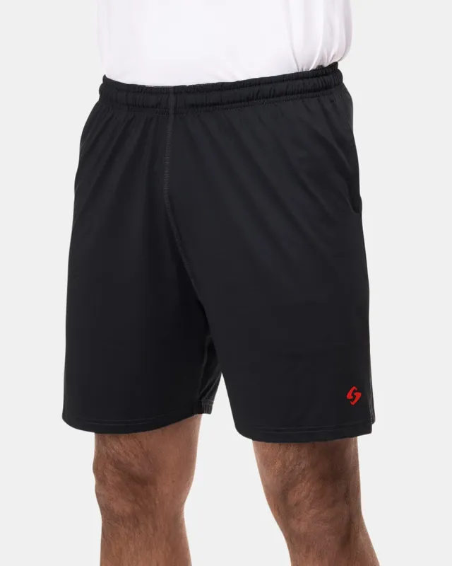 gearbox-men-s-performance-shorts-red-icon image 1