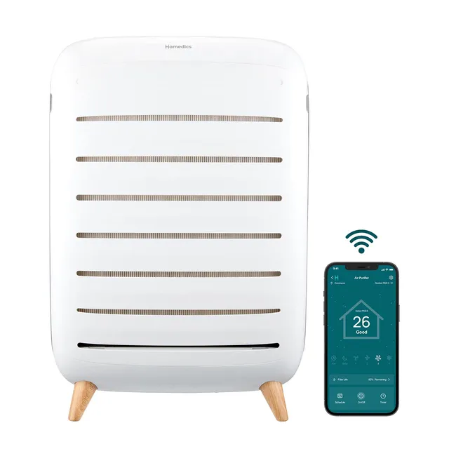 homedics-extra-large-room-smart-air-purifier-c500-advanced-filtration-wifi image 1