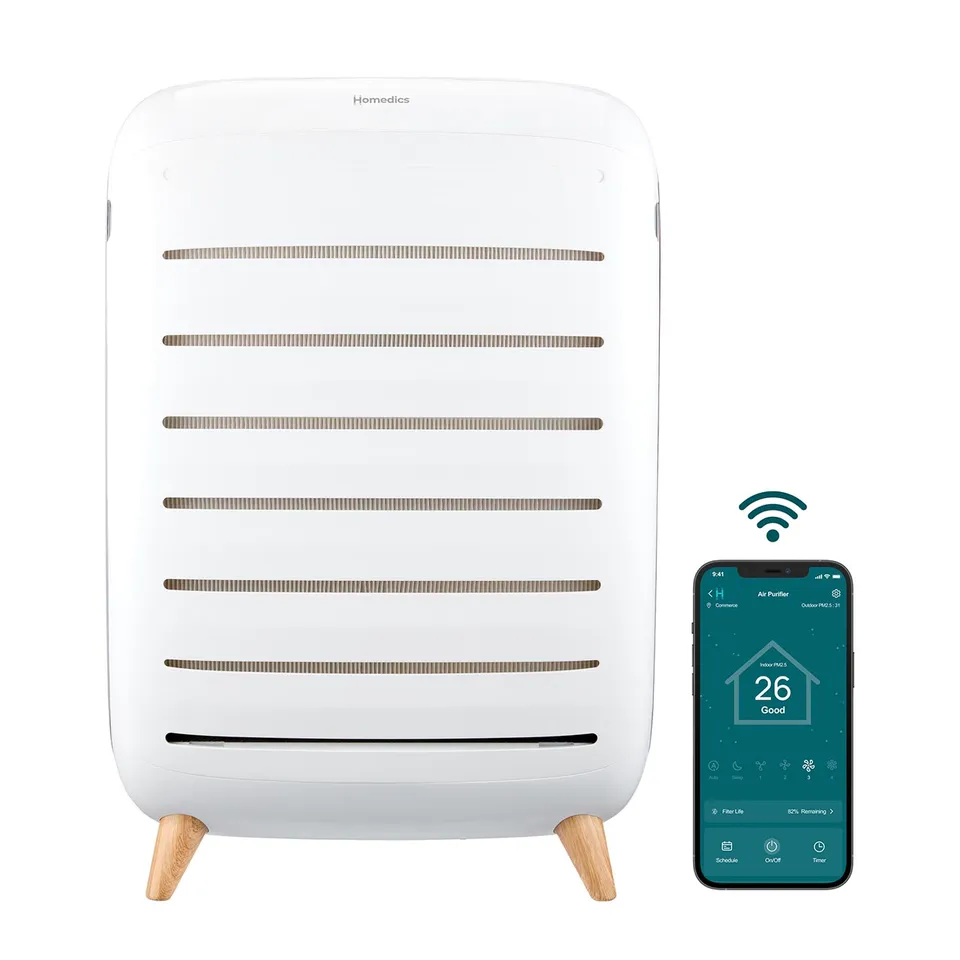 homedics-extra-large-room-smart-air-purifier-c500-advanced-filtration-wifi image 1
