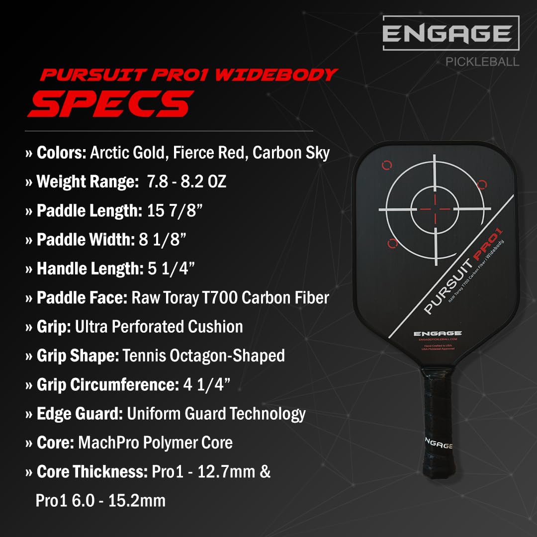 engage-pursuit-pro1-widebody-pickleball-paddle-raw-carbon-fiber-machpro-core-8-0 image 3
