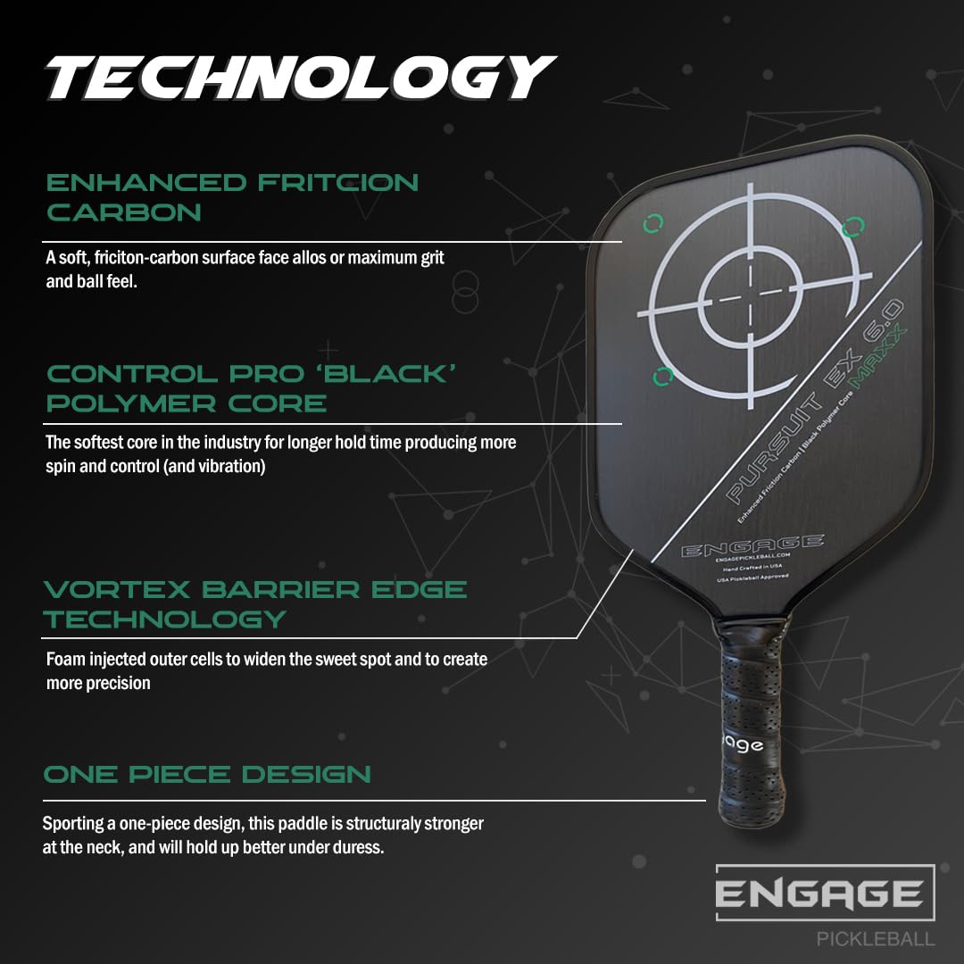 engage-maxx-ex-6-0-pursuit-pickleball-paddle-enhanced-friction-carbon-surface-st image 4