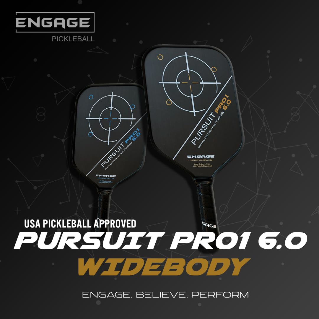 engage-slightly-used-pursuit-pro1-6-0-widebody-pickleball-paddle-raw-carbon-fibe image 5