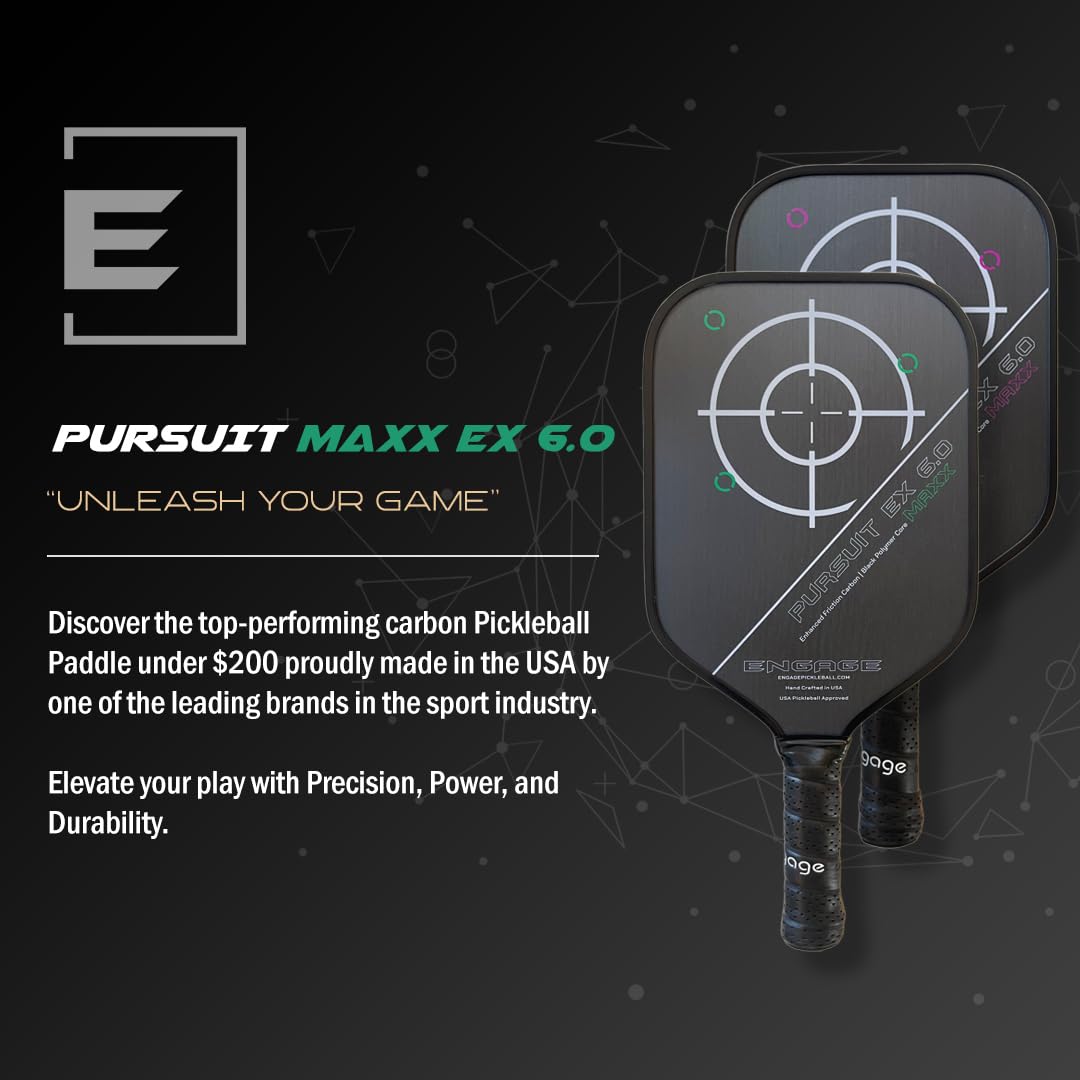 engage-maxx-ex-6-0-pursuit-pickleball-paddle-enhanced-friction-carbon-surface-st image 2