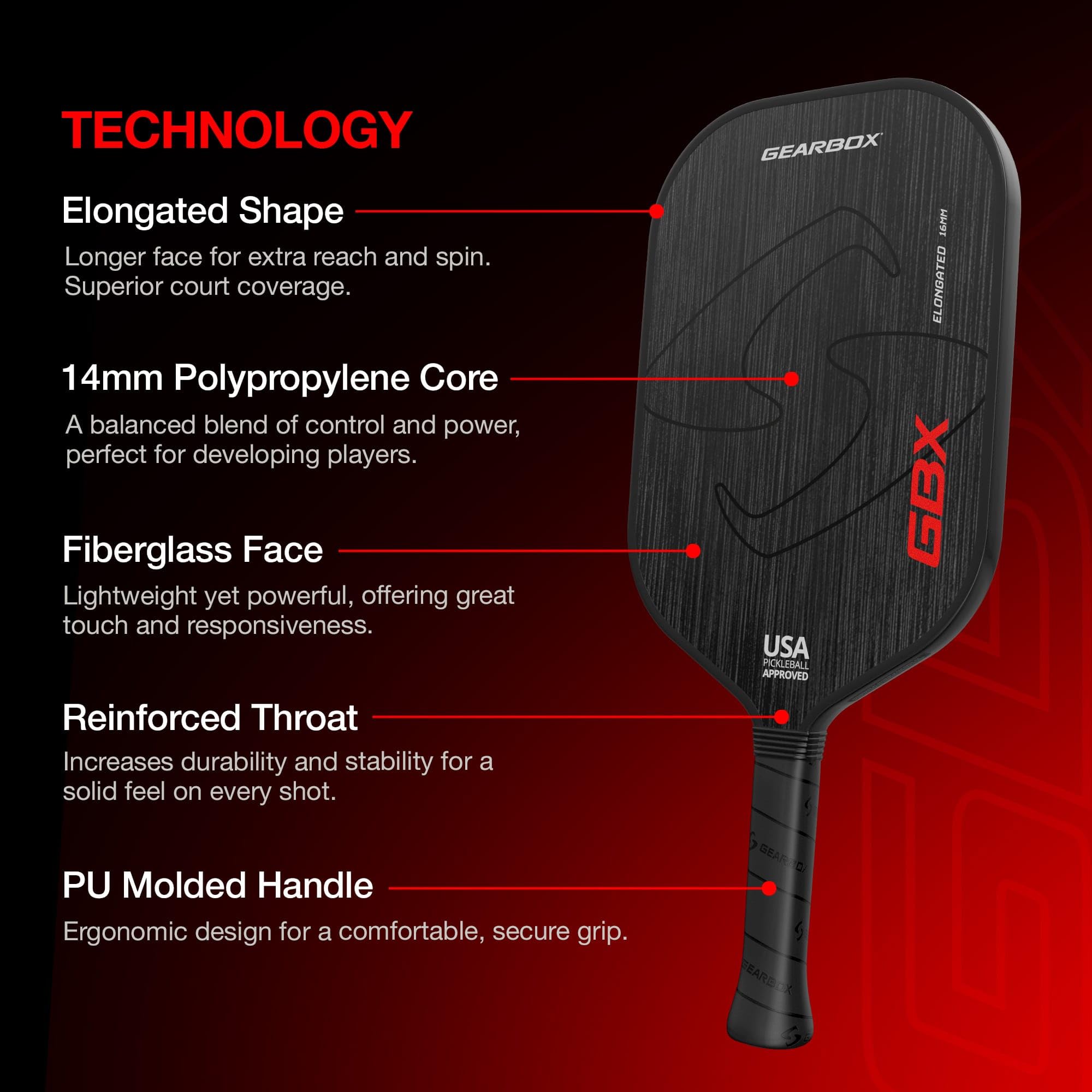 gearbox-gbx-pickleball-paddle-toray-t-700-carbon-fiber image 3