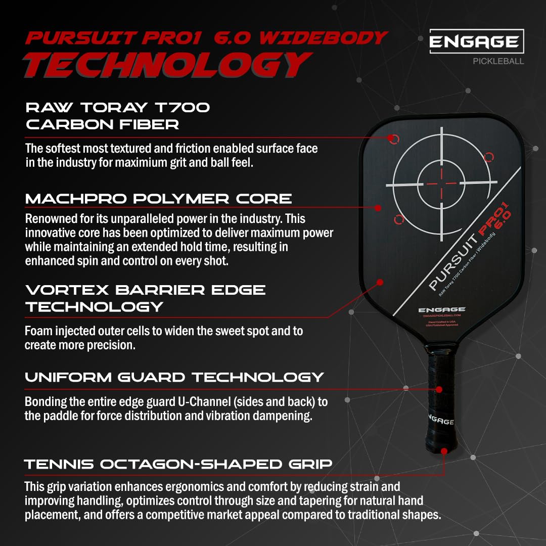 engage-slightly-used-pursuit-pro1-6-0-widebody-pickleball-paddle-raw-carbon-fibe image 3