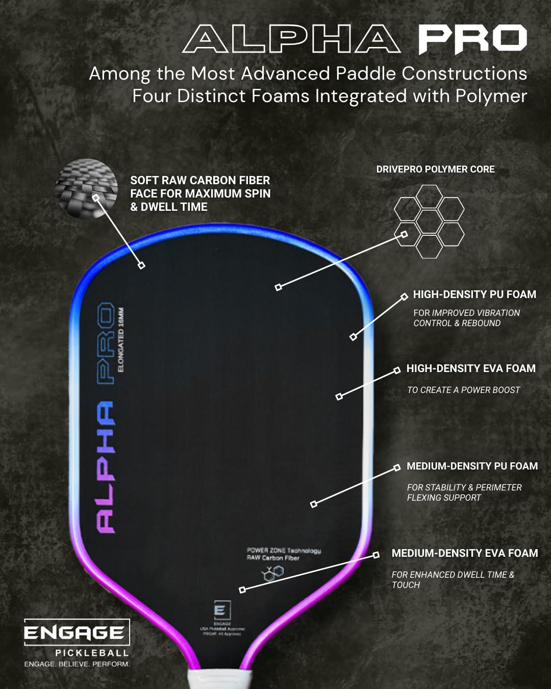 engage-pursuit-alpha-pro-14mm-pickleball-paddle-raw-carbon-fiber-elongated-speed image 5