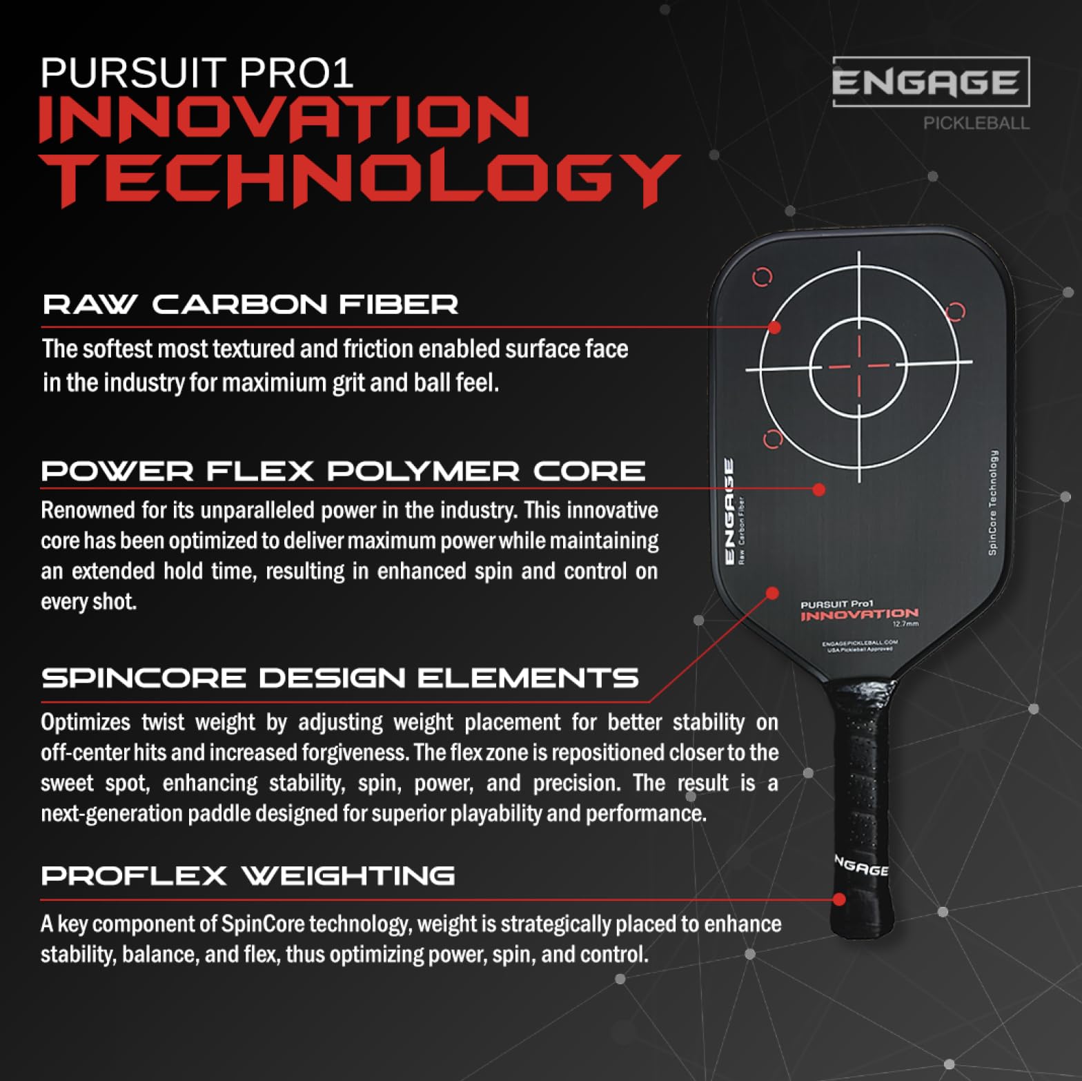 engage-pursuit-pro1-innovation-pickleball-paddle-raw-carbon-fiber-15-2mm-core-7- image 5
