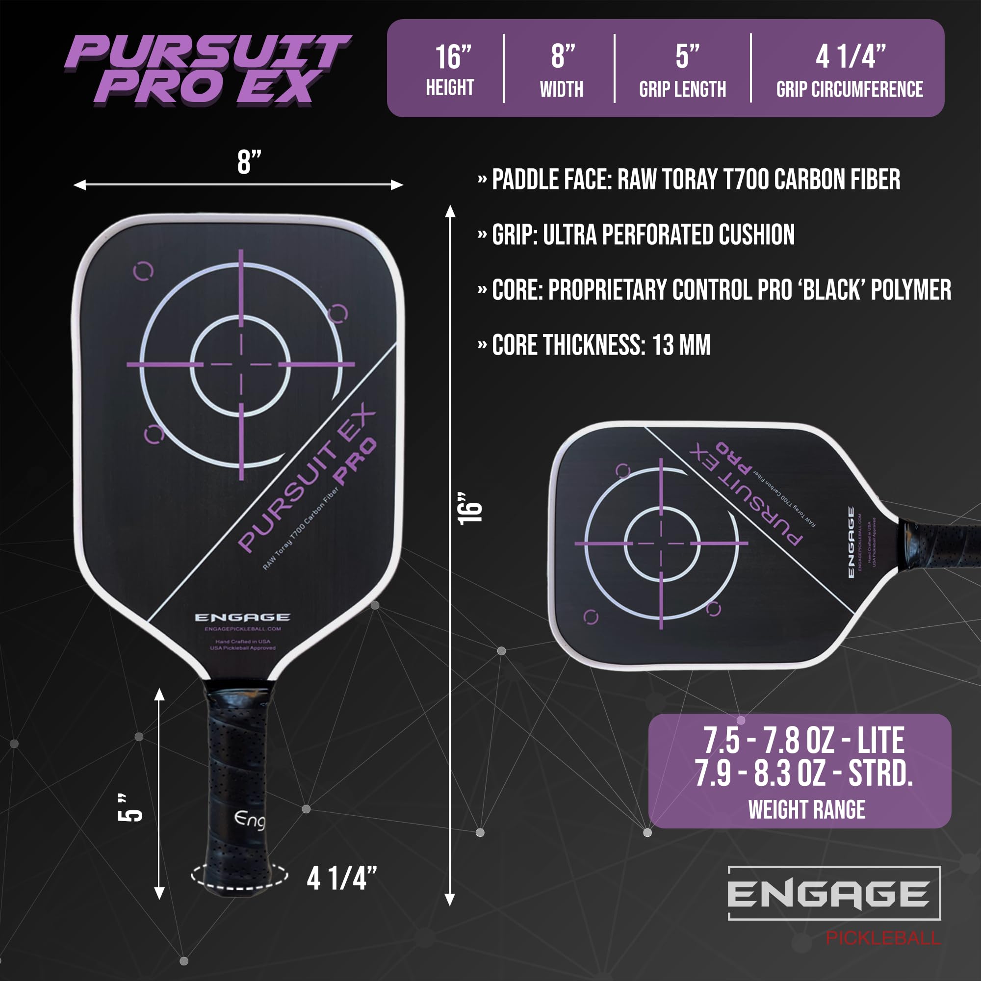 engage-pursuit-pro-ex-pickleball-paddle-widebody-raw-t700-toray-carbon-fiber-fac image 4