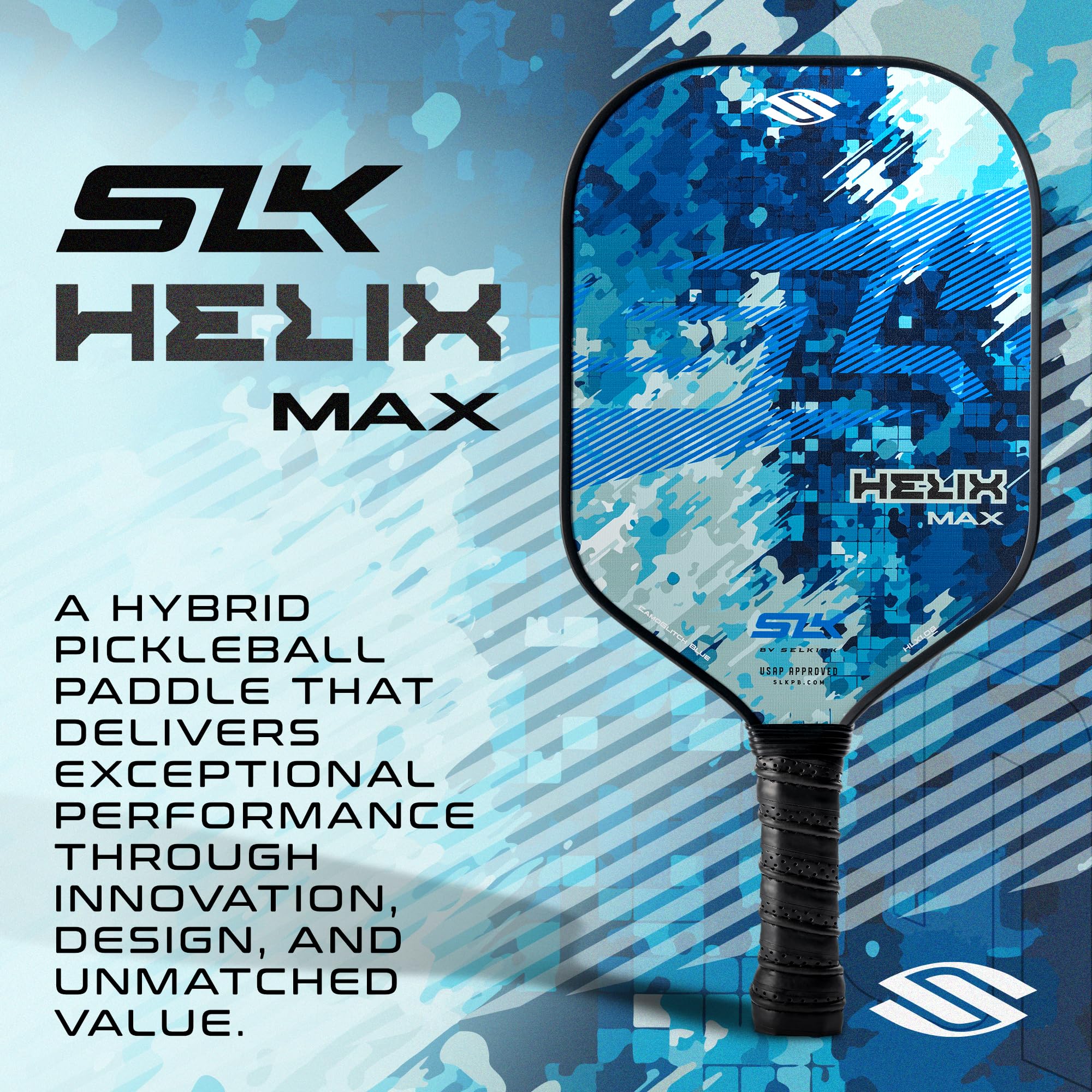selkirk-sport-slk-helix-pro-pickleball-paddle-carbon-fiber-fiberglass-hybrid-the image 3
