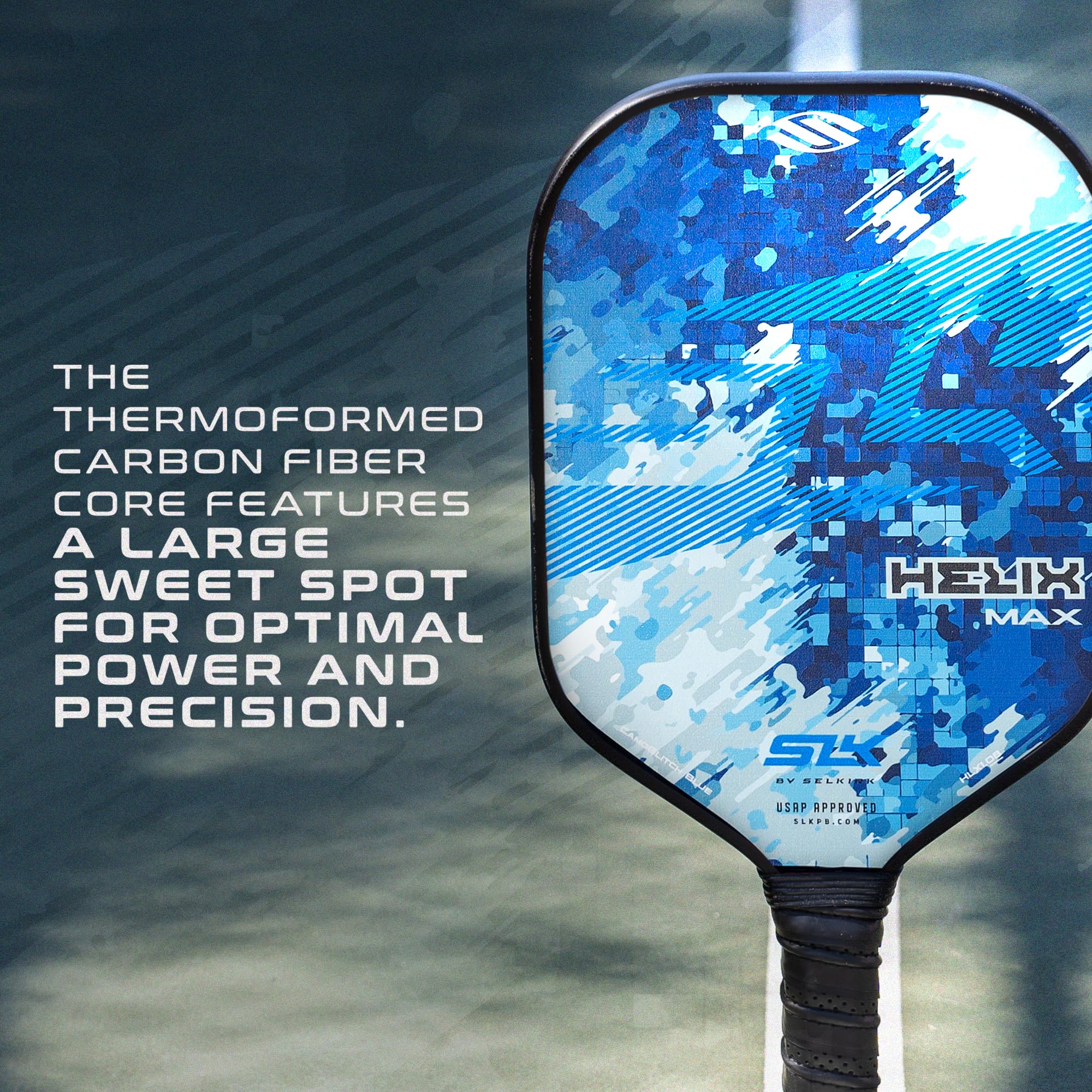 selkirk-sport-slk-helix-pro-pickleball-paddle-carbon-fiber-fiberglass-hybrid-the image 5