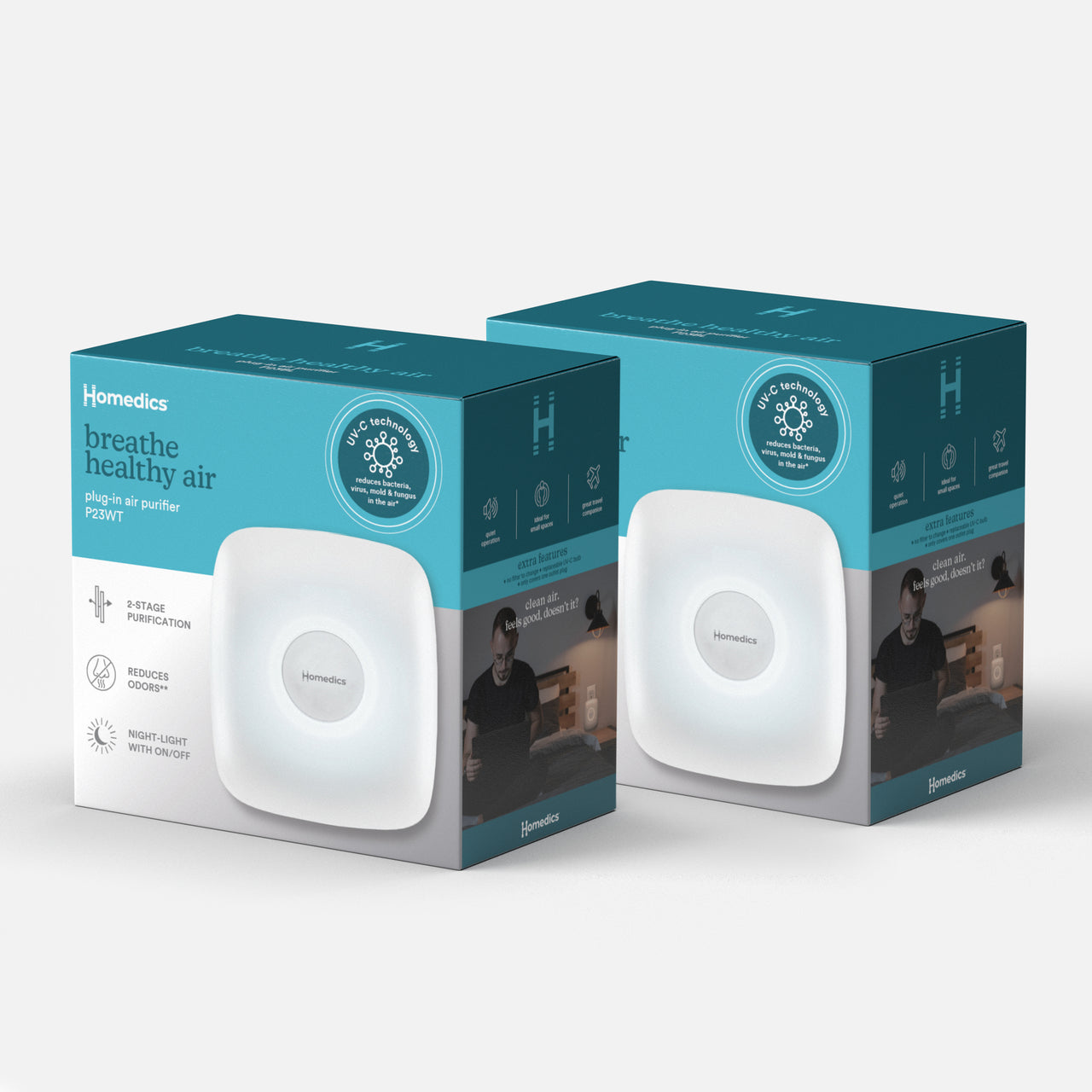homedics-plug-in-air-purifier-p23-2-pack-compact-purification-for-small-spaces image 7