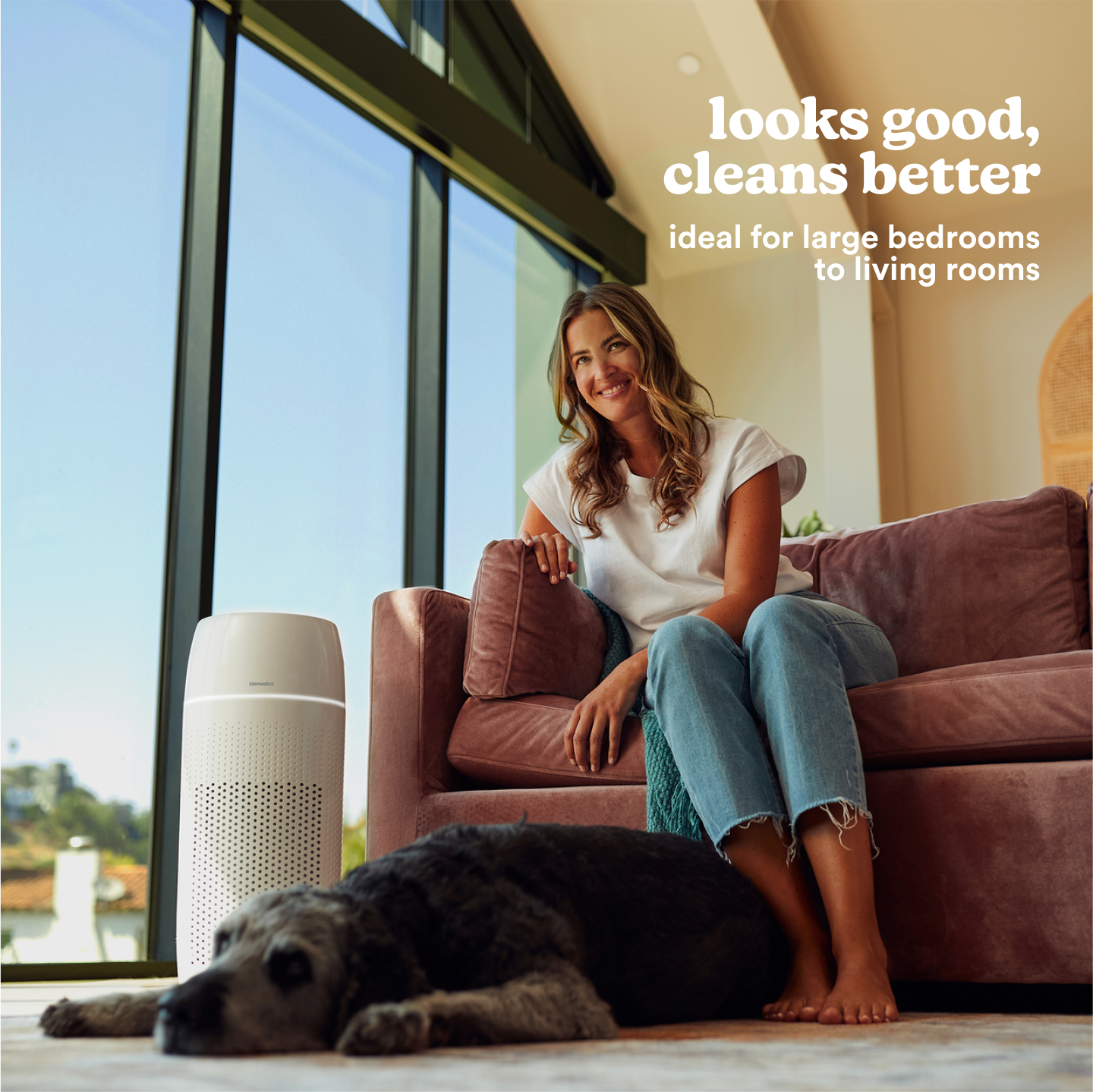 homedics-totalclean-petplus-5-in-1-tower-air-purifier image 2