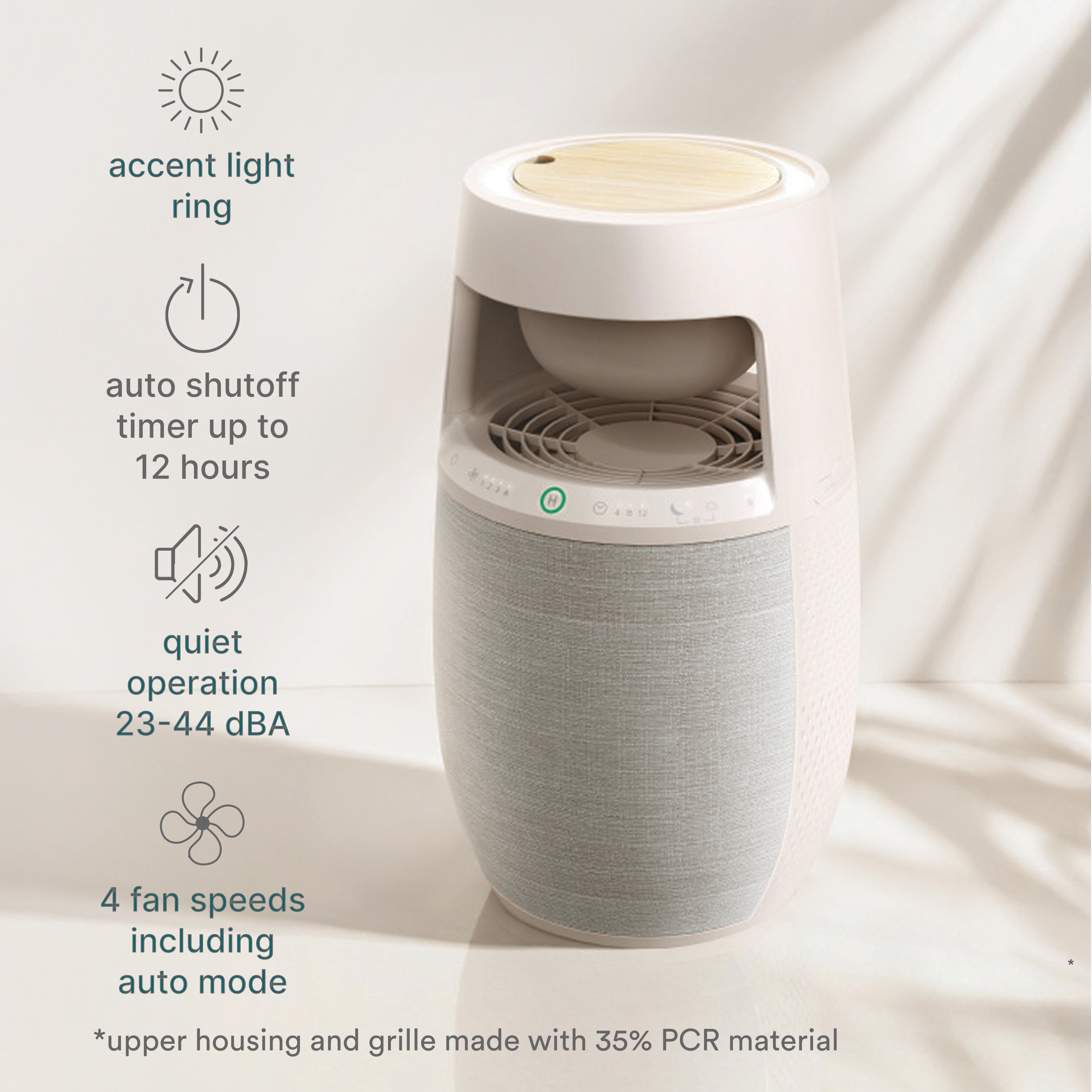 homedics-natura-air-purifier-with-true-hepa-and-smart-sensing image 5