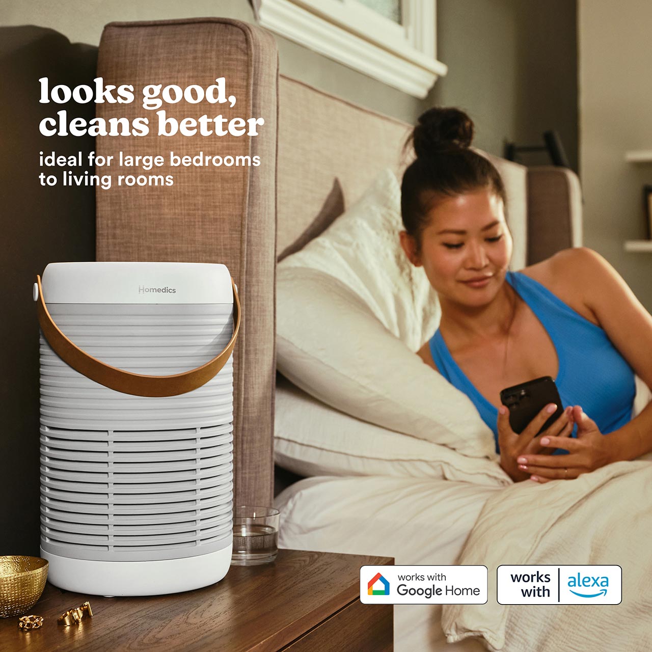 homedics-smart-air-purifier-t100-for-medium-rooms image 2