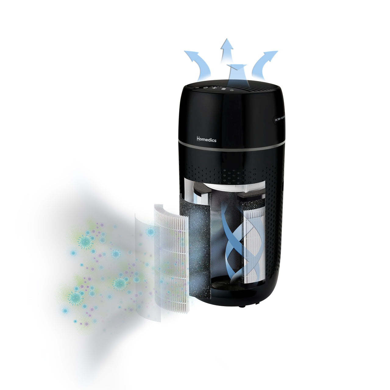 homedics-medium-room-tower-air-purifier-t22-hepa image 4