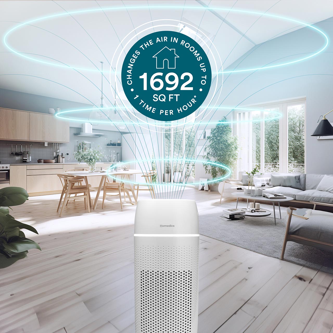 homedics-t43-large-room-tower-air-purifier image 6