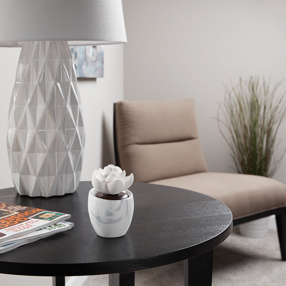 homedics-ellia-lotus-leaf-porcelain-aroma-diffuser-no-water-no-electricity-inclu image 4