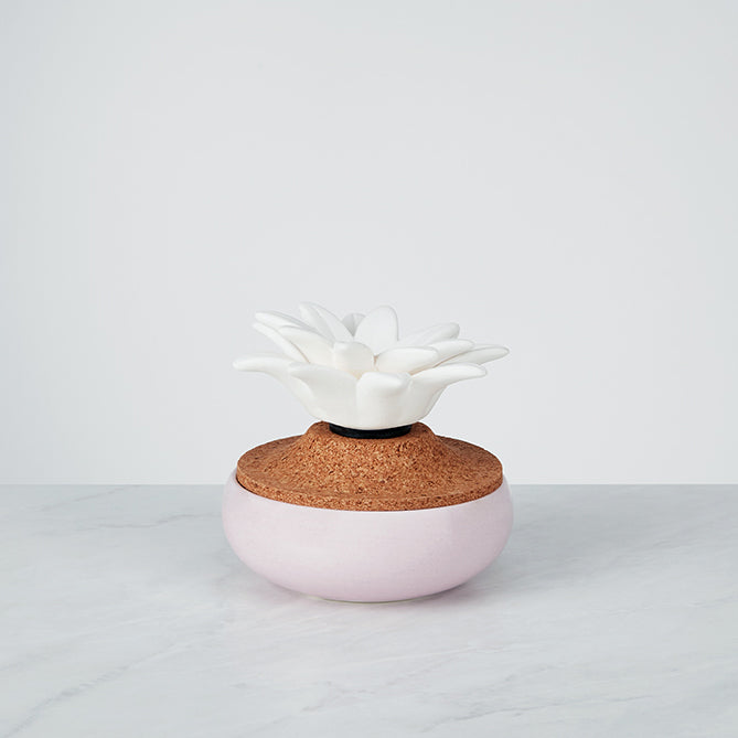 homedics-ellia-lazy-daisy-porcelain-aroma-diffuser-ceramic-base-wick-operated-up image 1