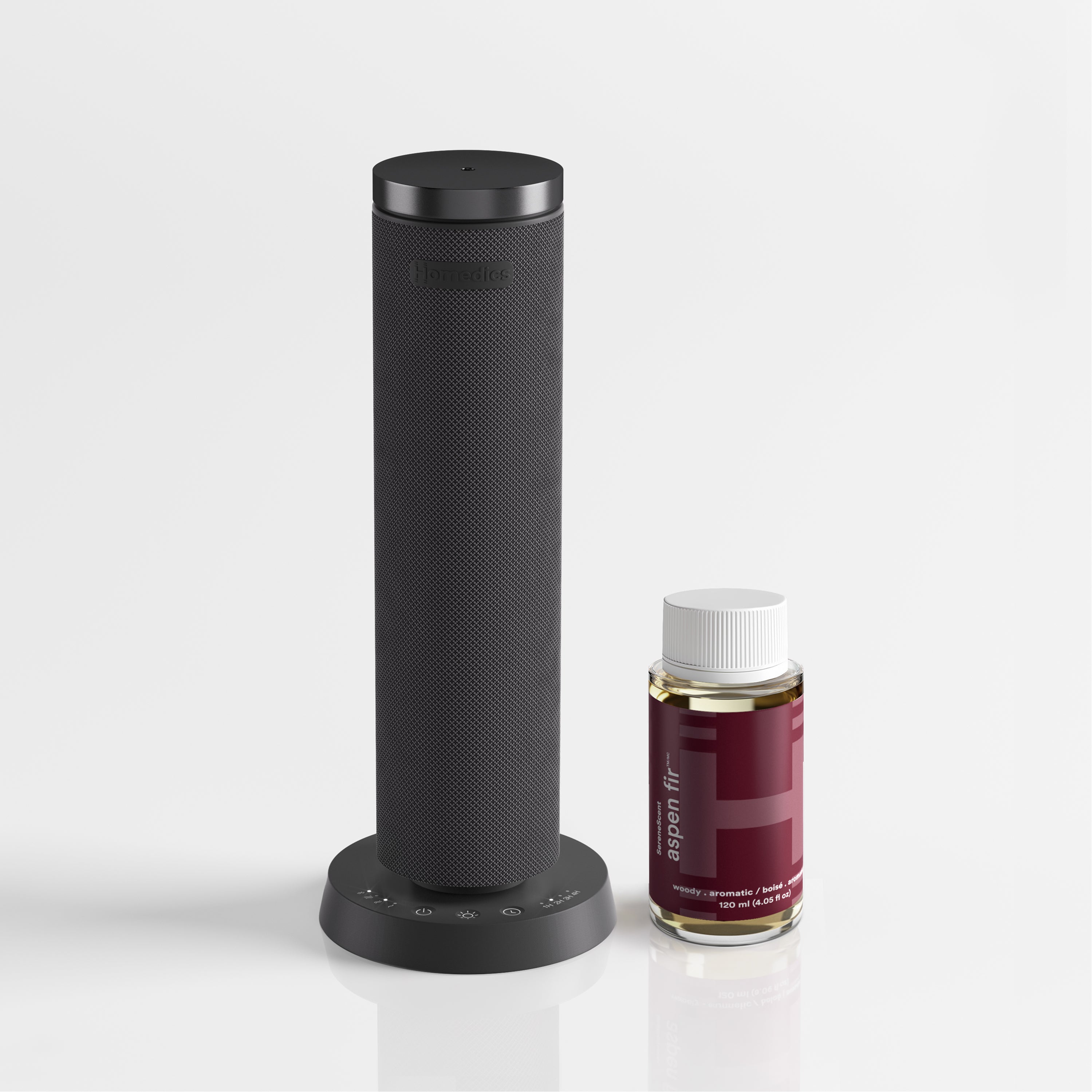 homedics-serenescent-waterless-rechargeable-diffuser-aspen-fir-oil-bundle-120-ml image 1