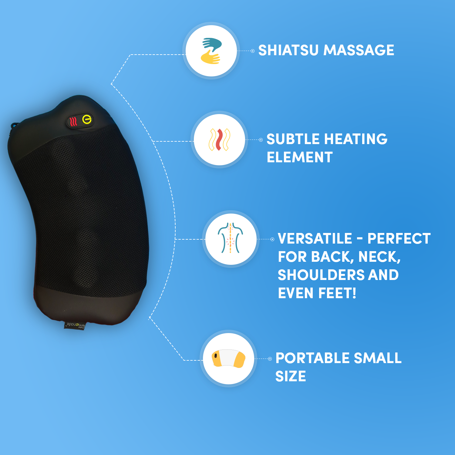 homedics-make-lemonade-shiatsu-massage-pillow-with-heat-deep-kneading-relief-for image 2