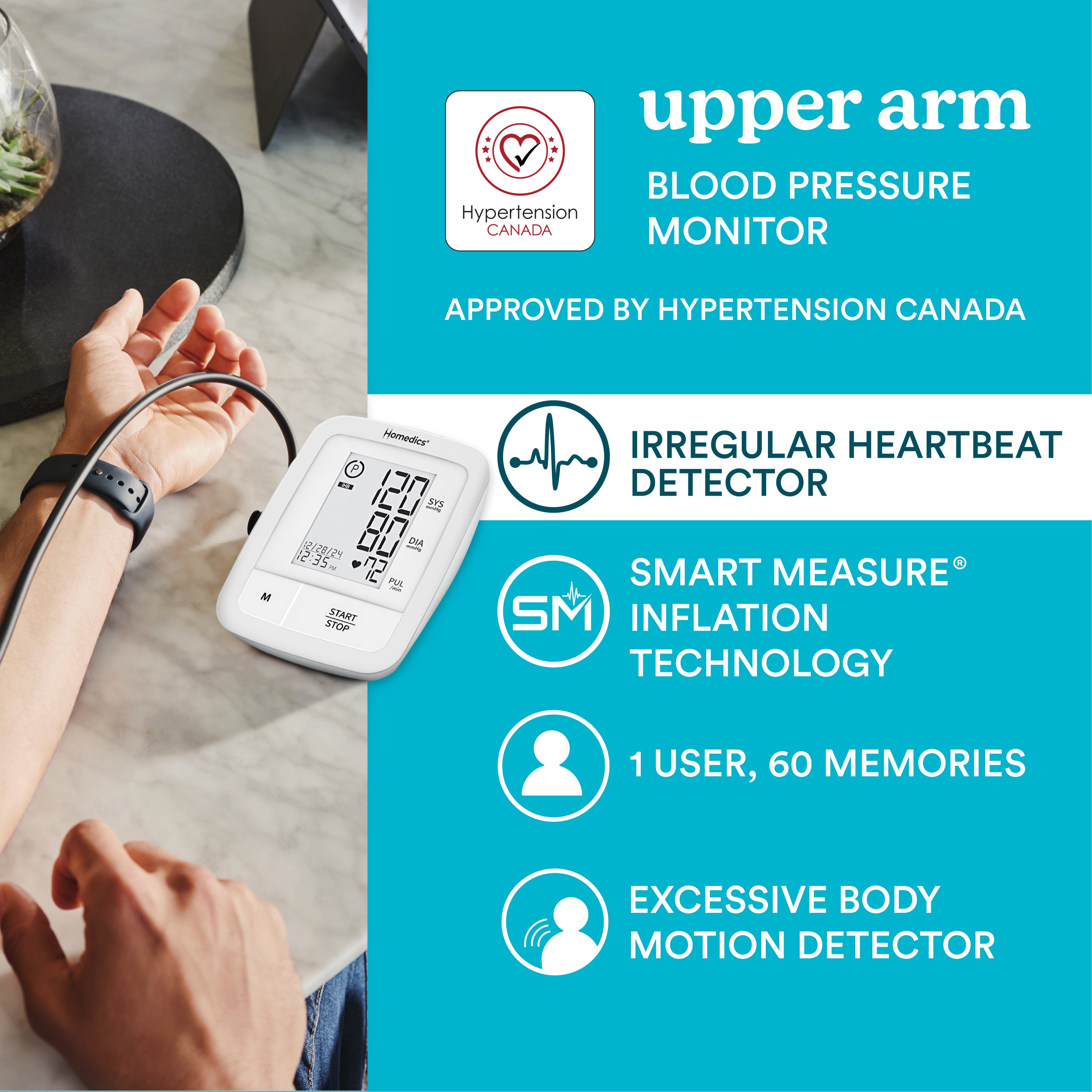 homedics-automatic-arm-blood-pressure-monitor image 2