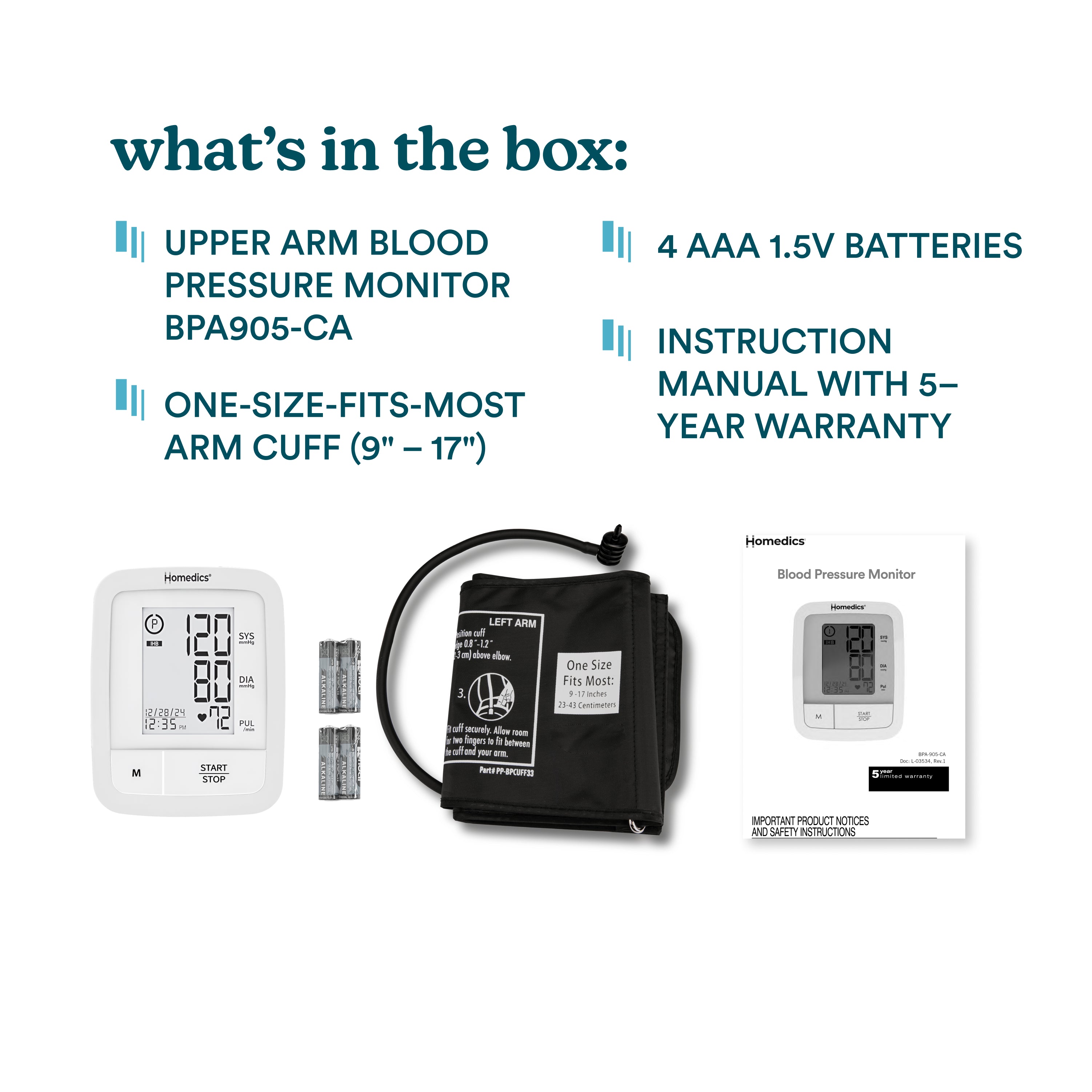 homedics-automatic-arm-blood-pressure-monitor image 7